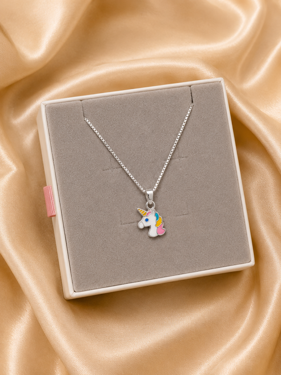 Collar Infantil Unicornio – Plata 925