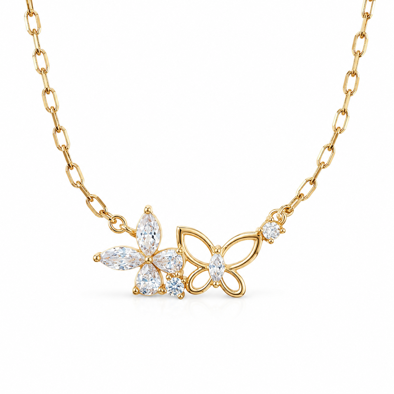 Collar mariposa luz