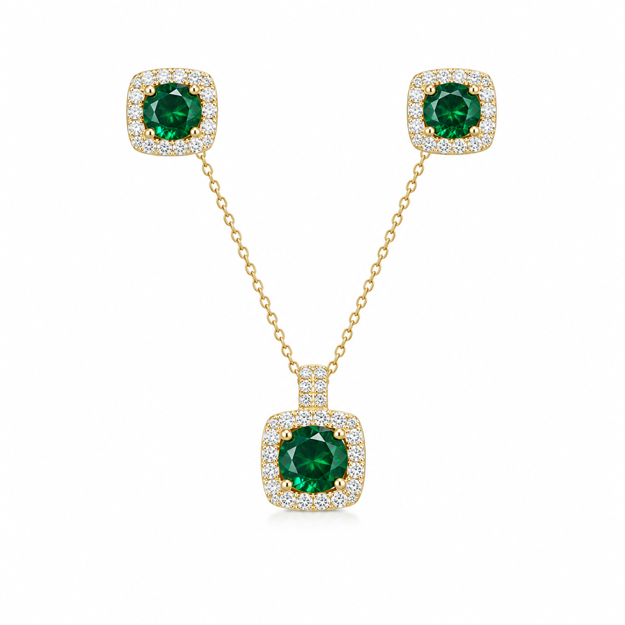 Conjunto Esmeralda Brillante