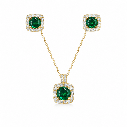 Conjunto Esmeralda Brillante