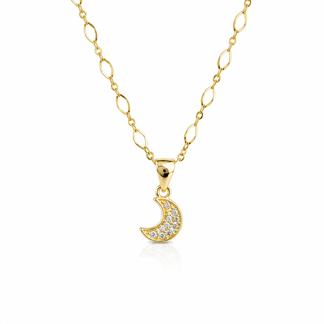 Collar Luna con Circonitas