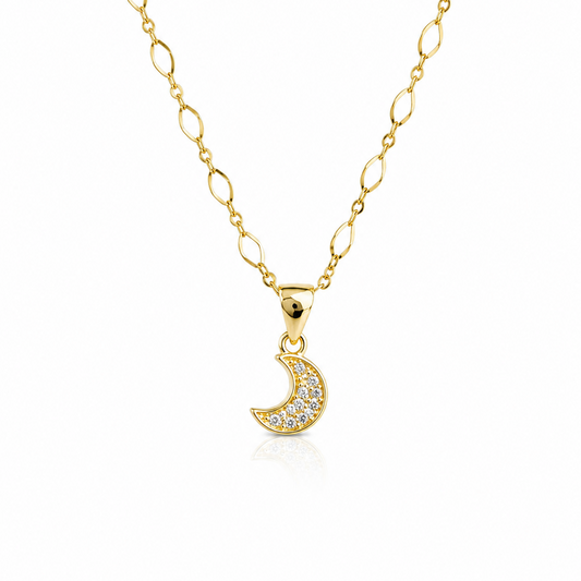 Collar Luna con Circonitas