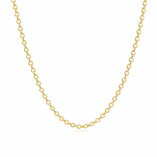 Collar cadena rolo delgada