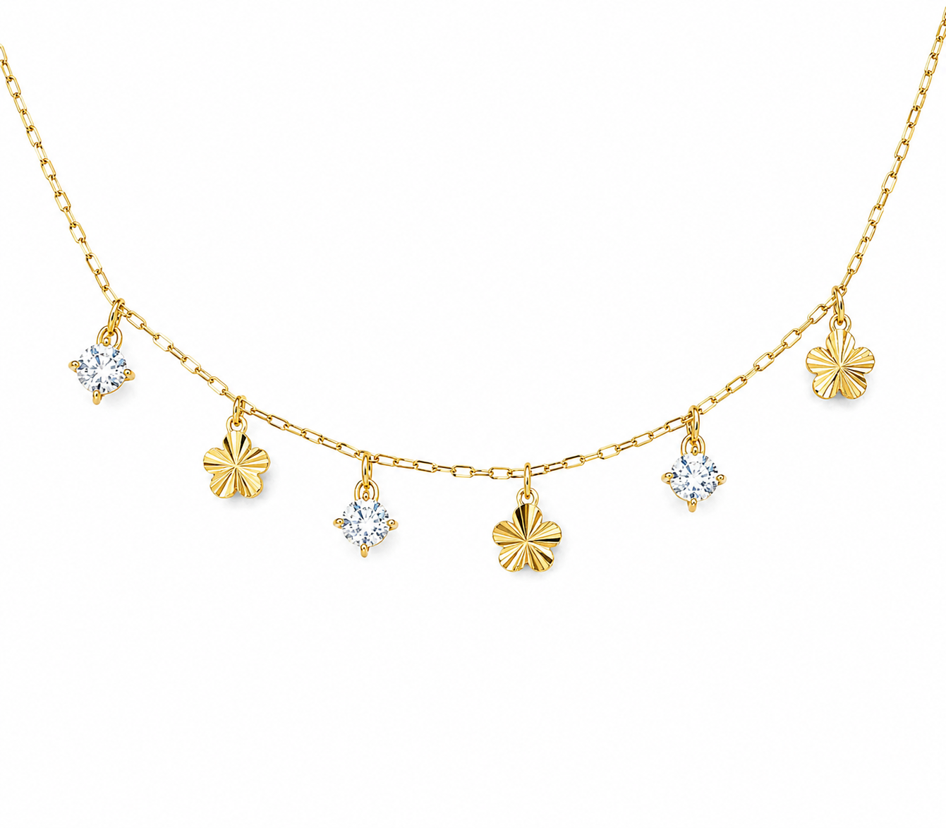 Choker Flores y Circonitas