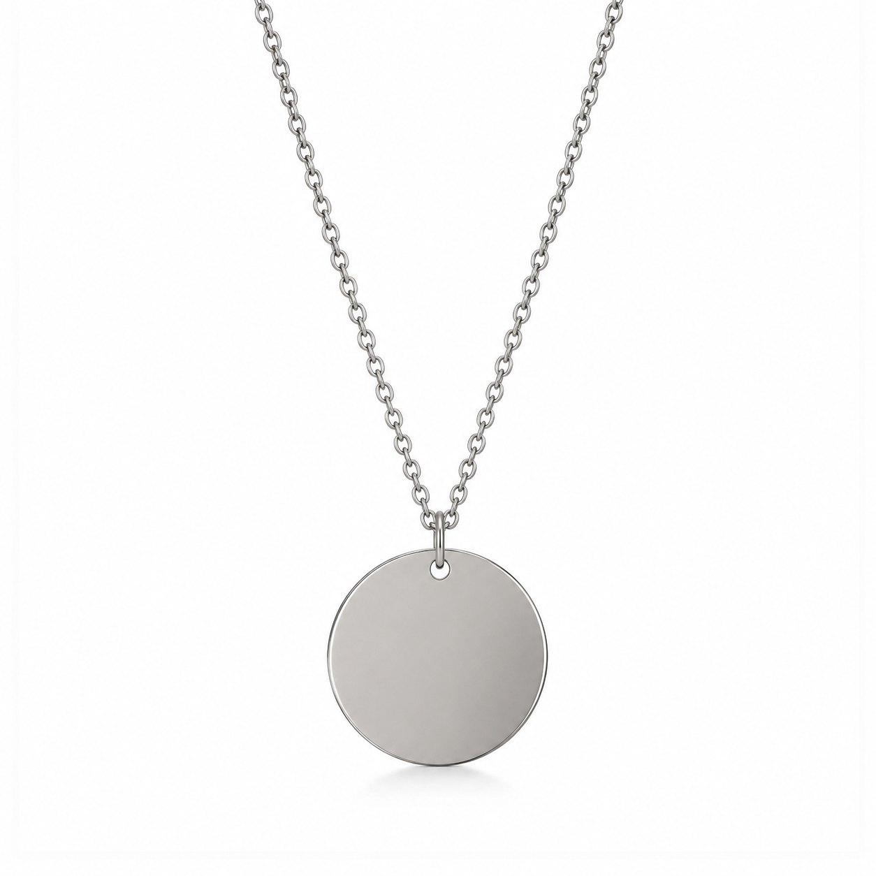 Medalla enchapada en oro blanco, Circulo