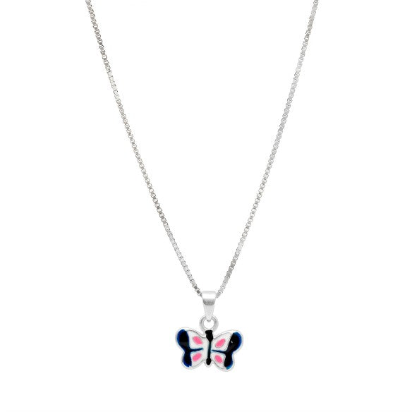 Collar Infantil mariposa  – Plata 925