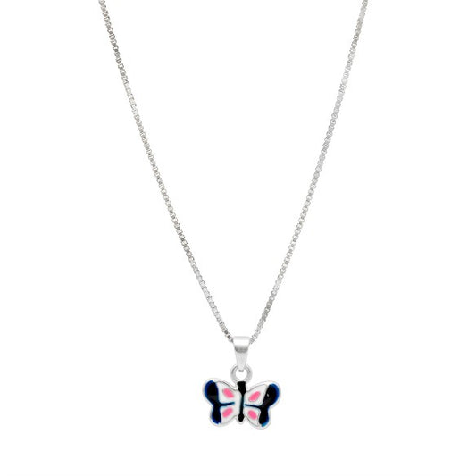 Collar Infantil mariposa  – Plata 925