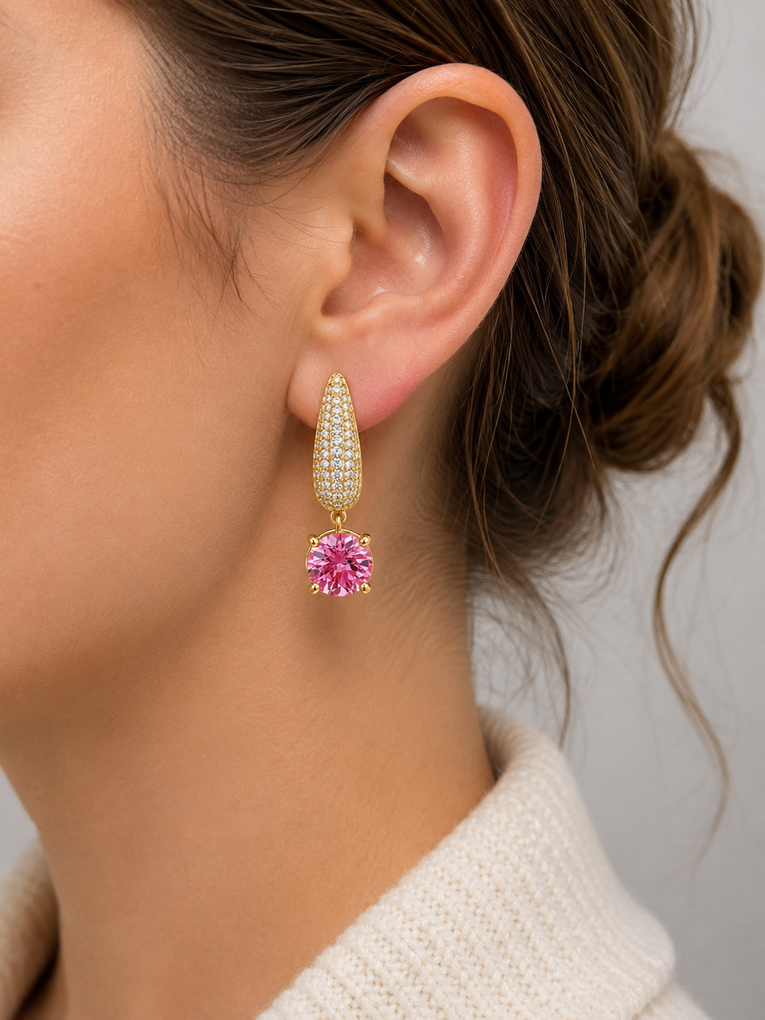 Aros Rosa Radiante