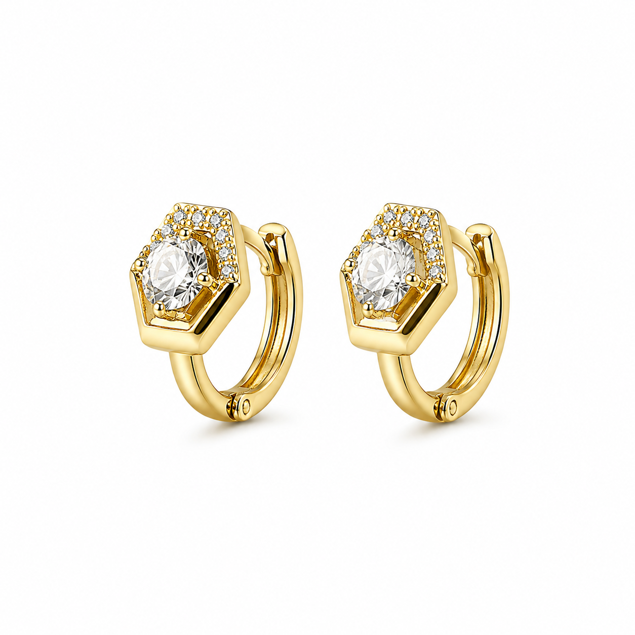 Aros Prisma Dorado
