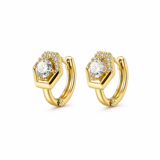 Aros Prisma Dorado