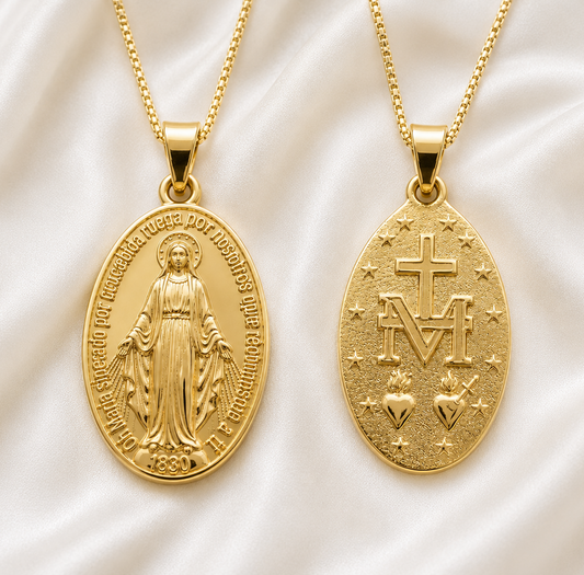 Collar medalla virgen de los rayos