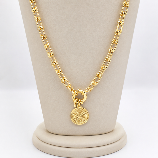 Collar Padre Nuestro – Enchapado en Oro 18K