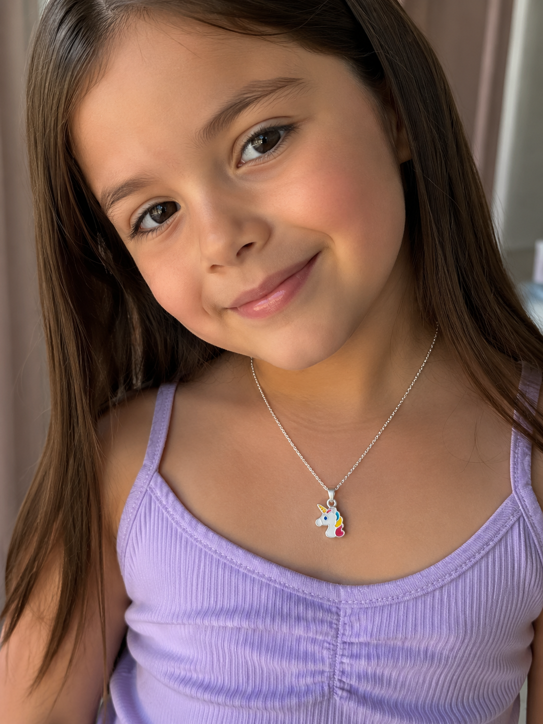 Collar Infantil Unicornio – Plata 925