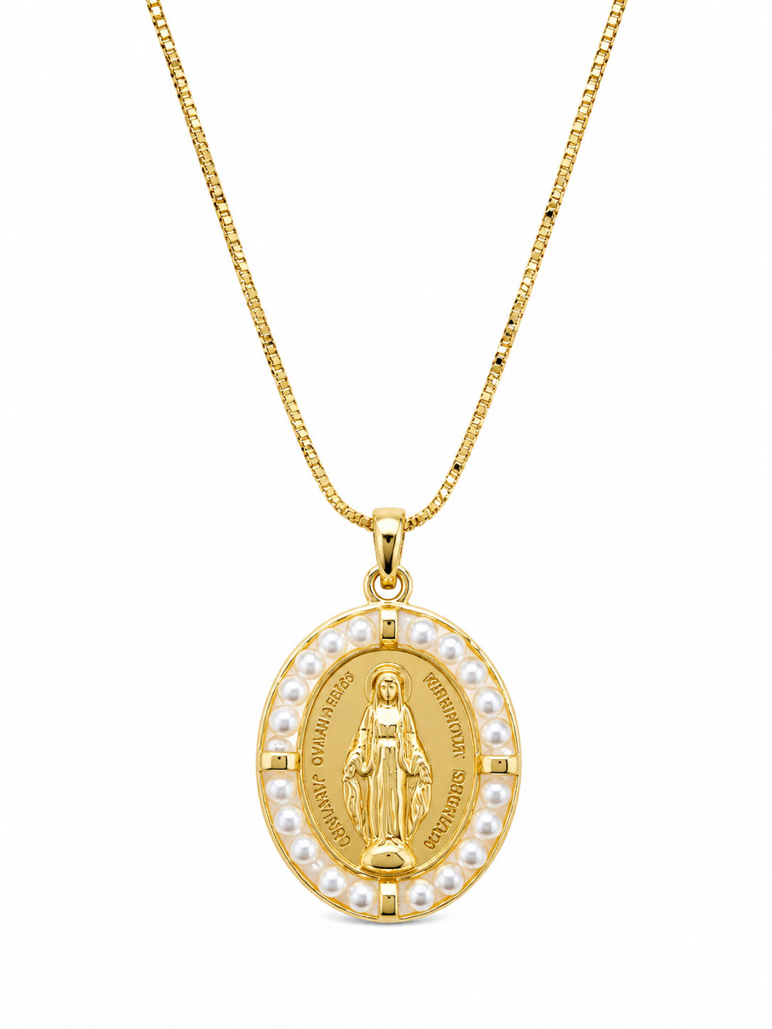 Medalla Milagrosa – Virgen Chapada en Oro