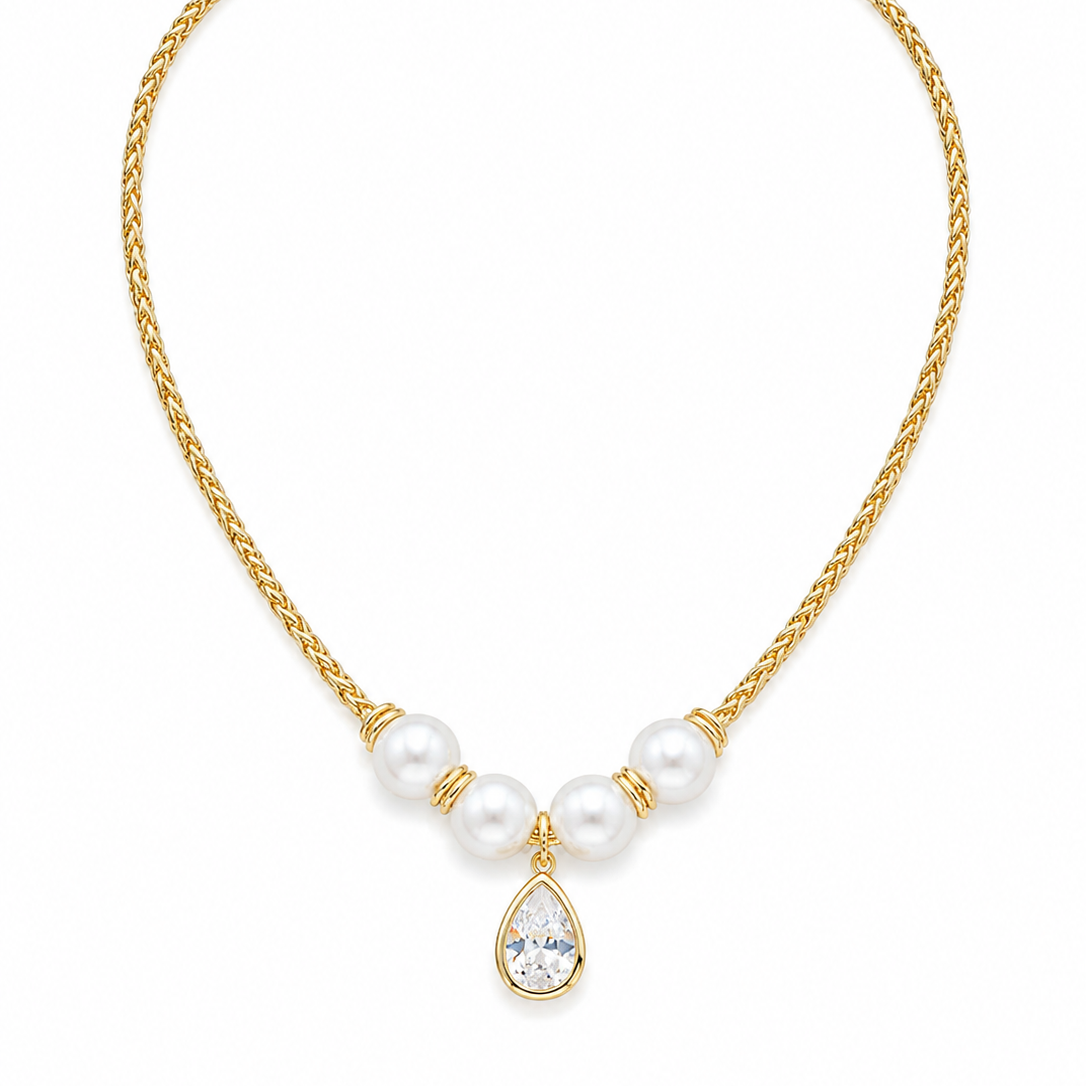 Collar Perla Gota Elegante