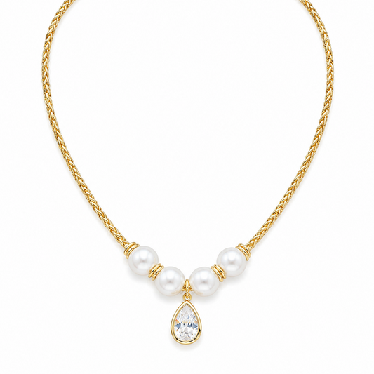 Collar Perla Gota Elegante