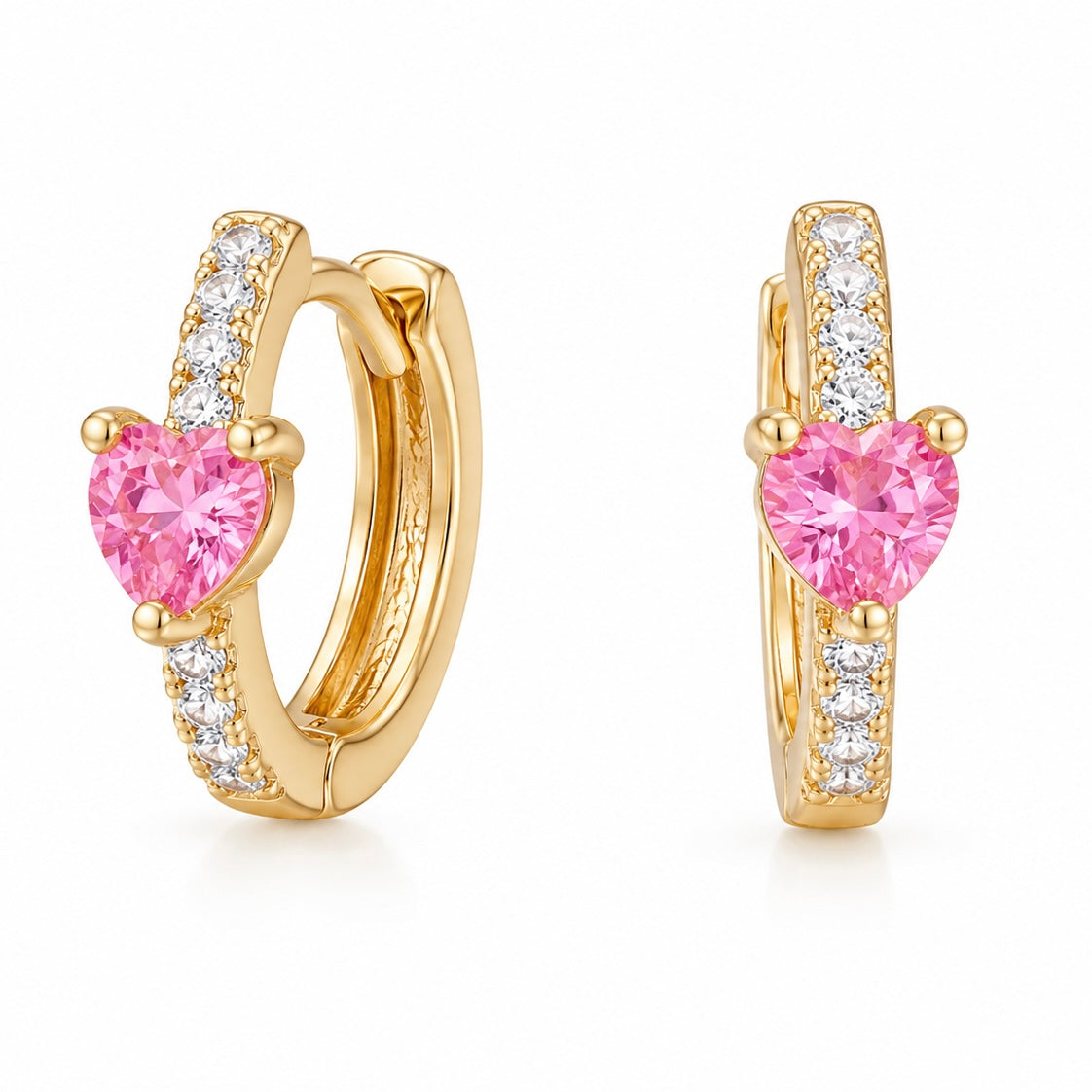 Aros Corazón de Rosé