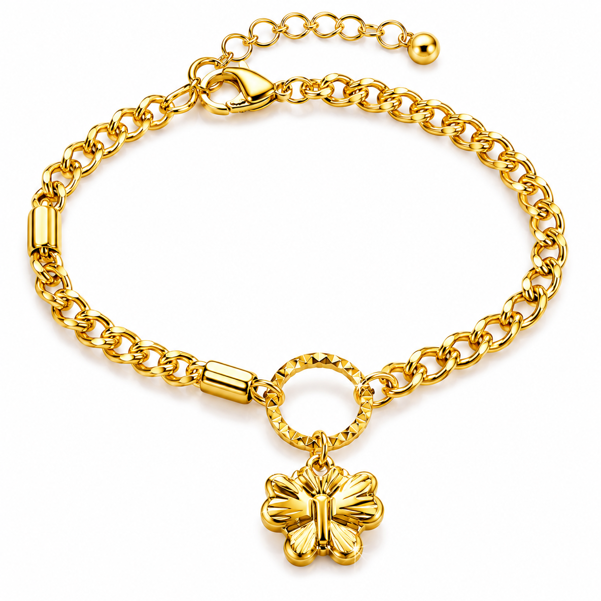 Pulsera Trébol Dorado