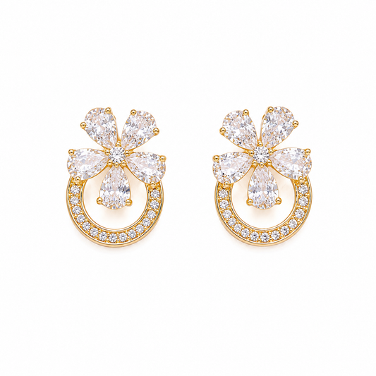 Aros Flor Brillante