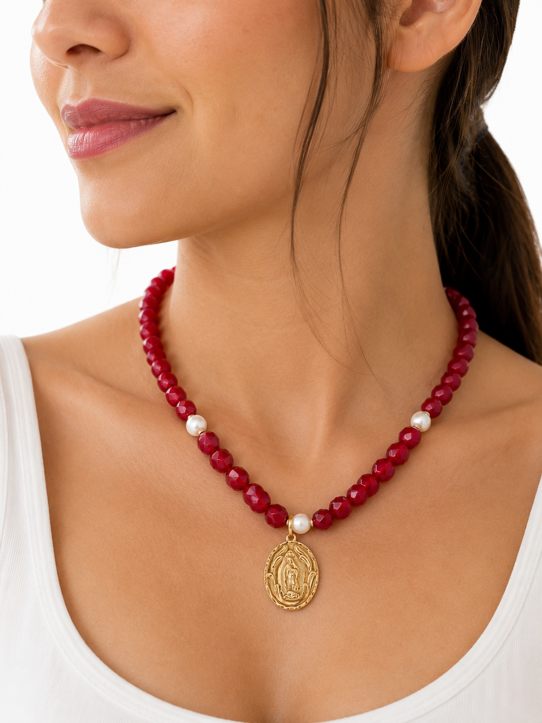 Collar Virgen de Guadalupe – Protección y Fe