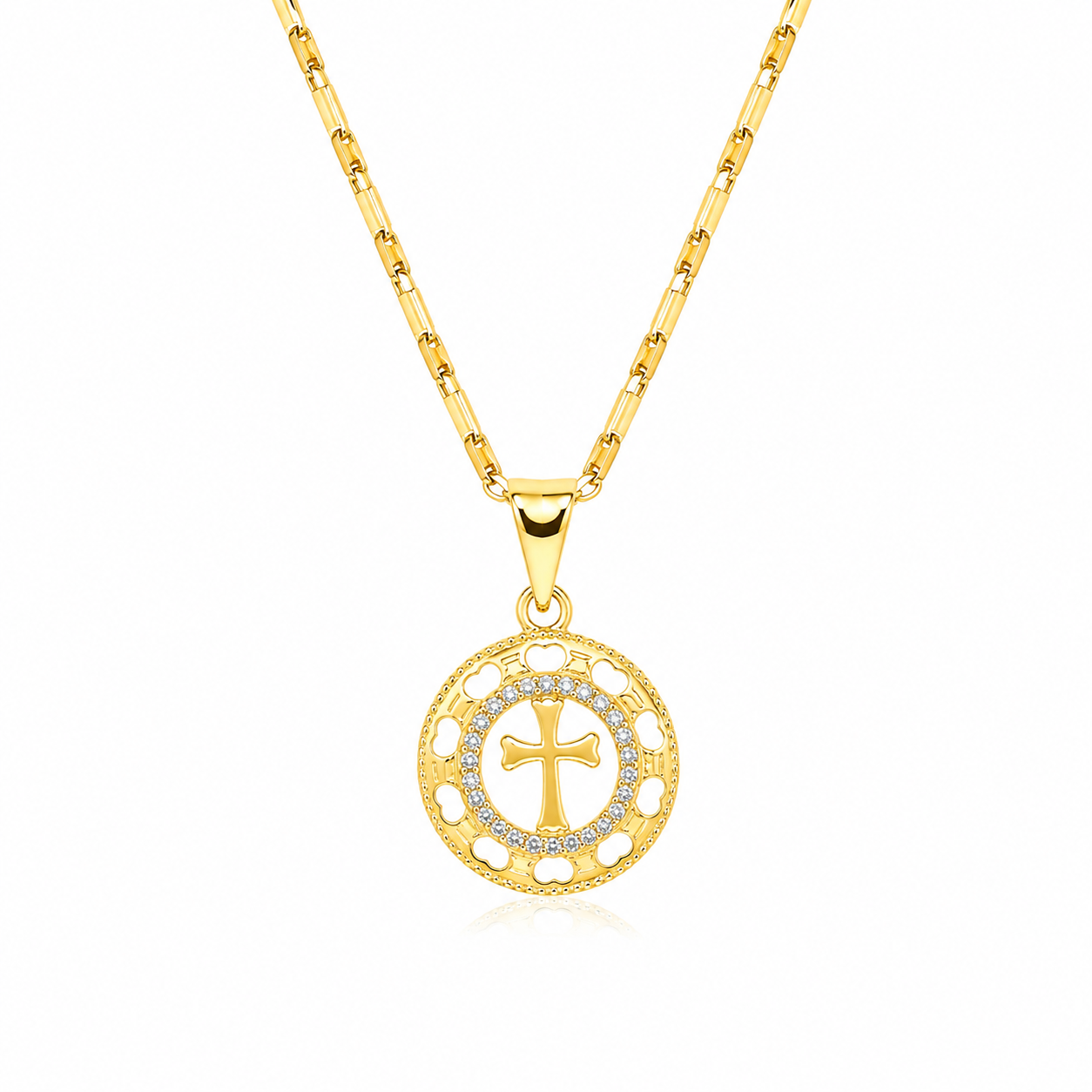 Collar Cruz de Fe Radiante