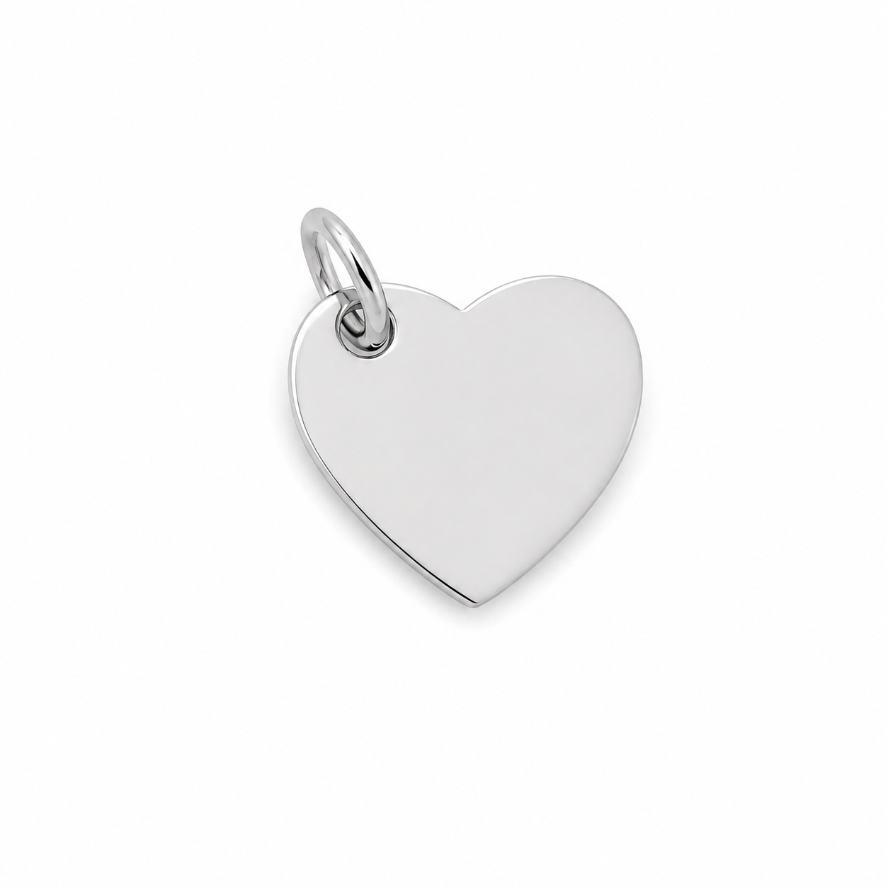 Medalla de plata 12mm. Corazón