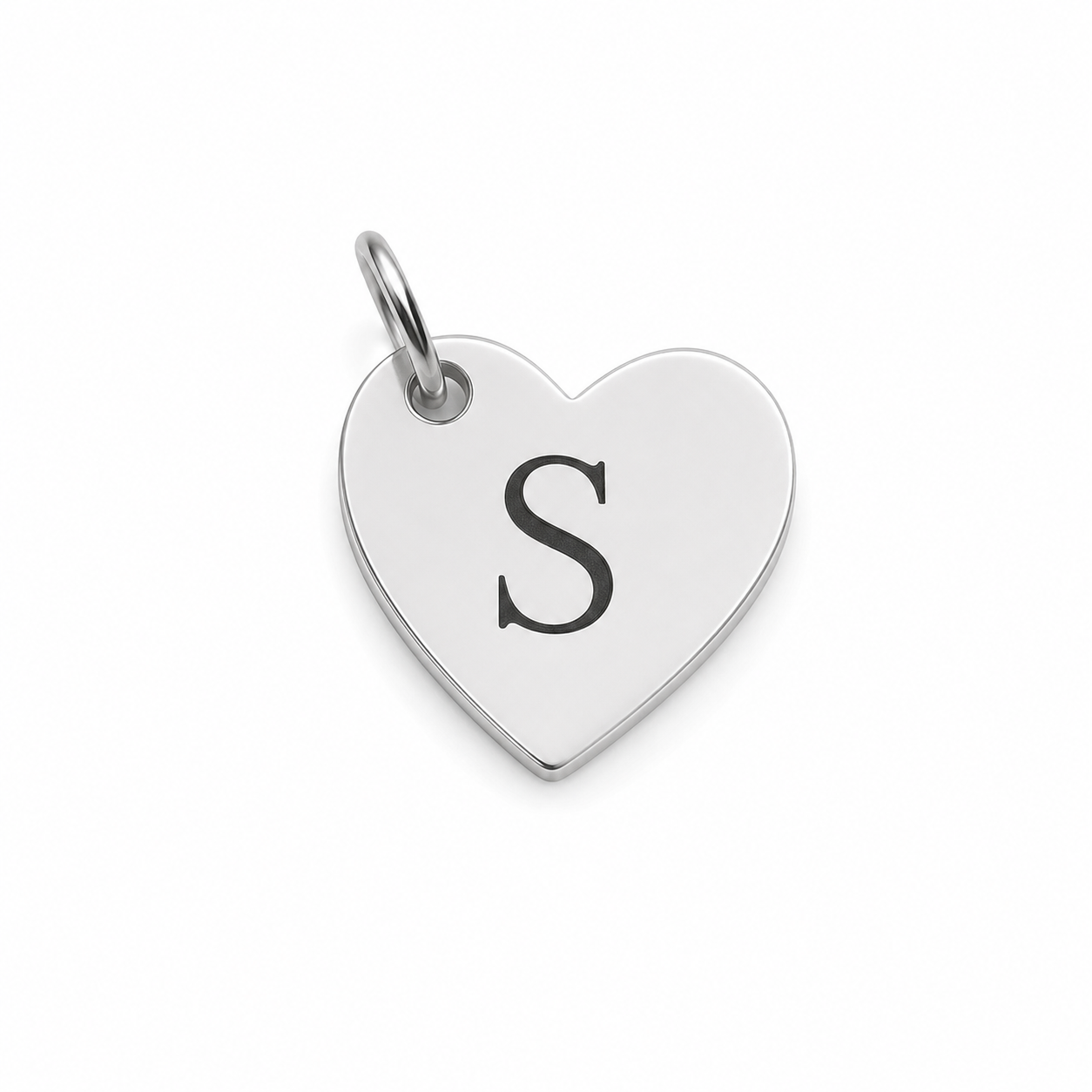 Medalla de plata 12mm. Corazón
