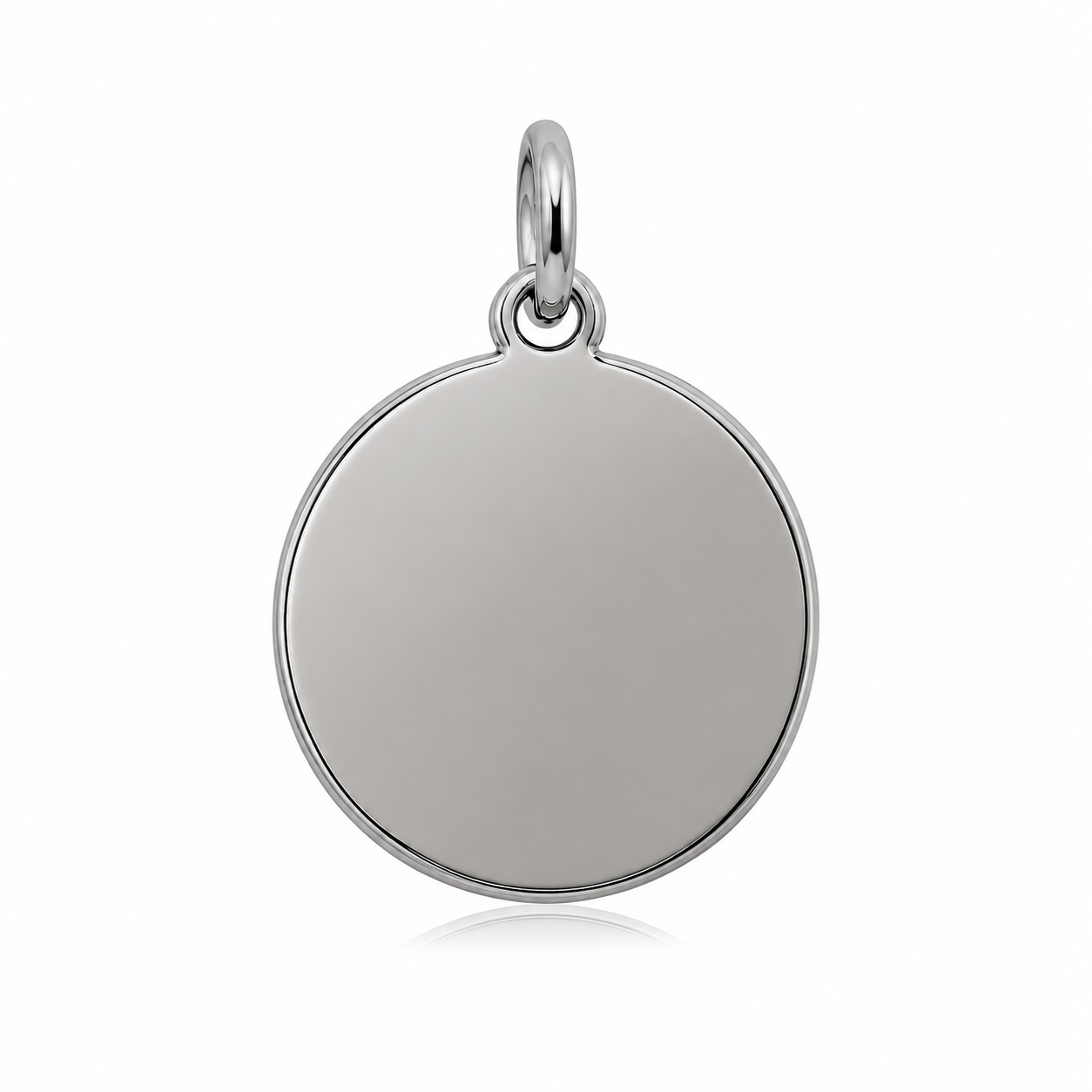 Medalla enchapada en oro blanco, Circulo