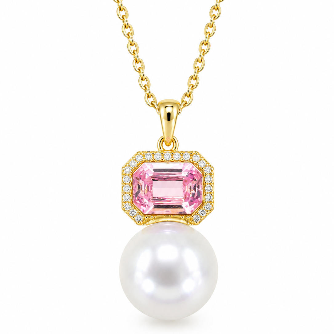 Collar Perla Rosa
