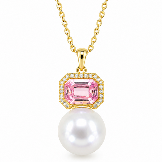 Collar Perla Rosa