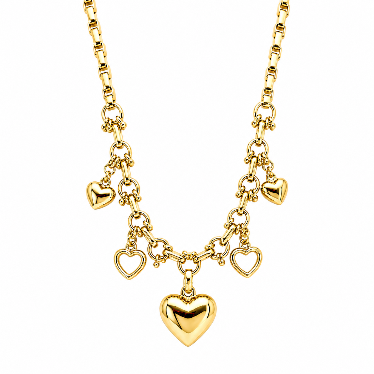 Collar Jacinta corazones