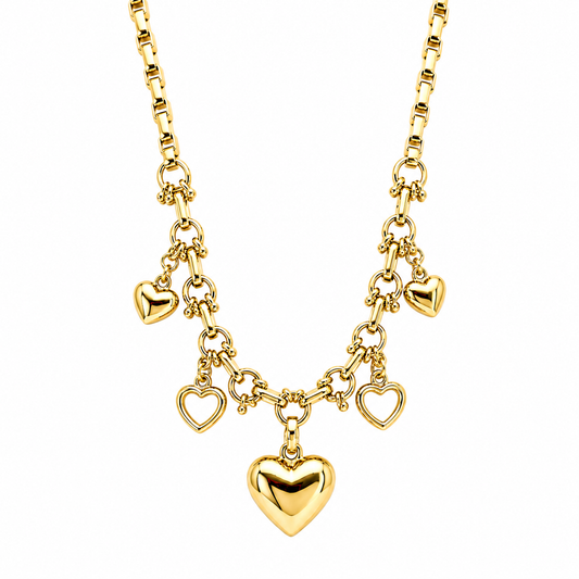 Collar Jacinta corazones