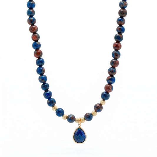 Collar de Piedra Natural Lápiz Lazuli