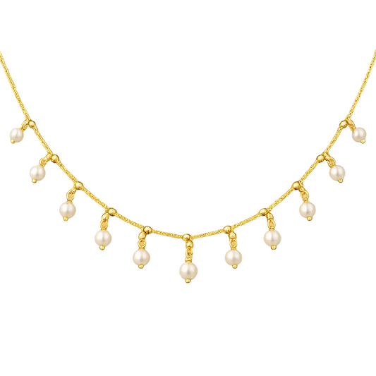 Collar de Perlas Colgantes