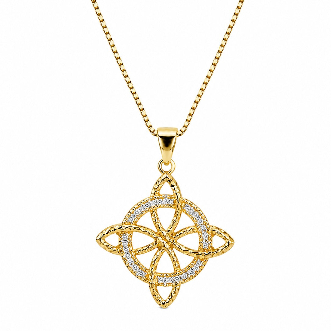 Collar Nudo de Bruja Dorado