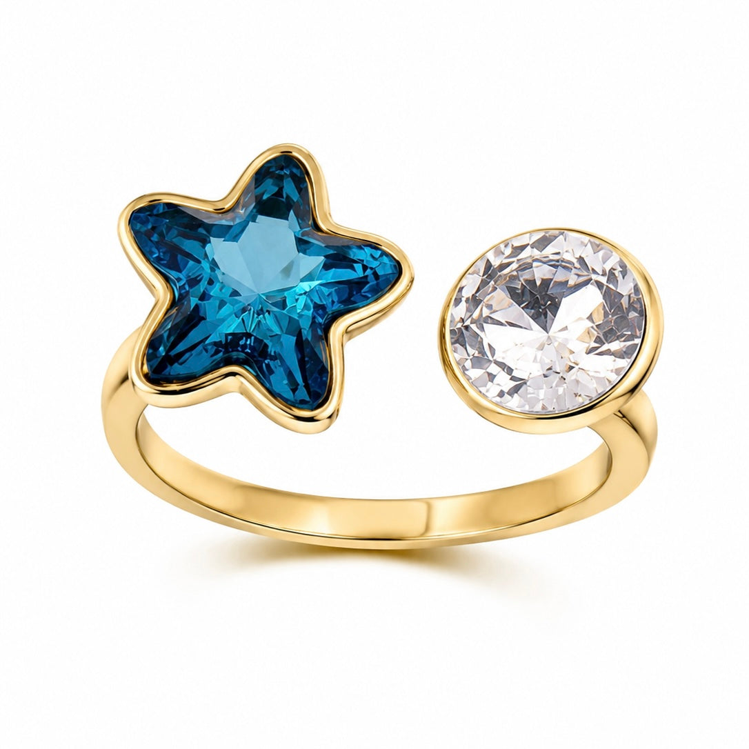 Anillo Estrella azul