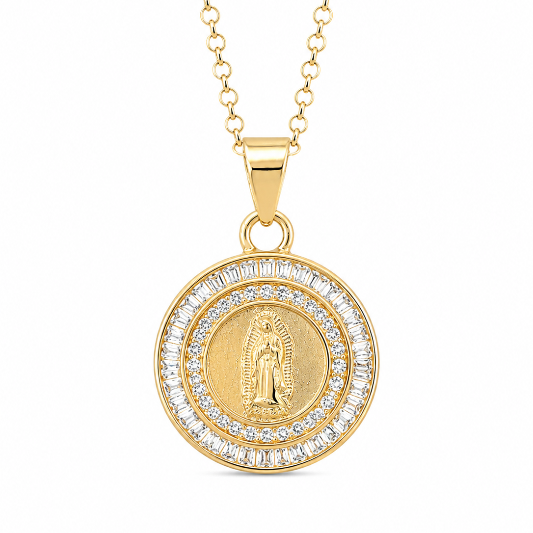 Medalla Virgen de Guadalupe con Circones