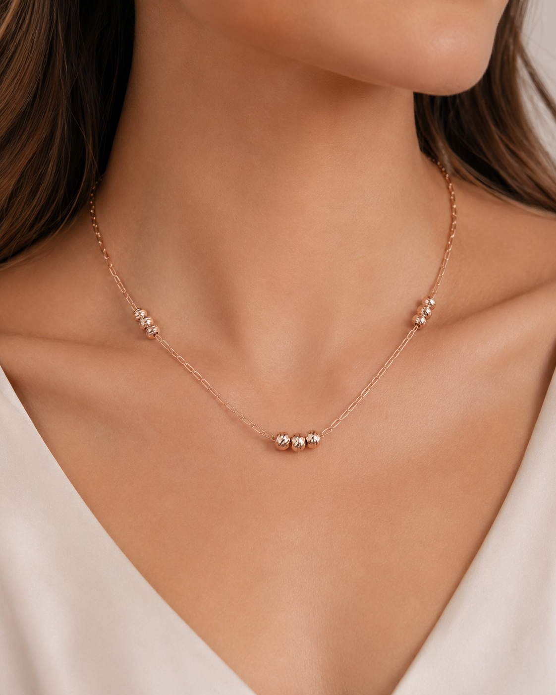 Collar Rosé Destellos