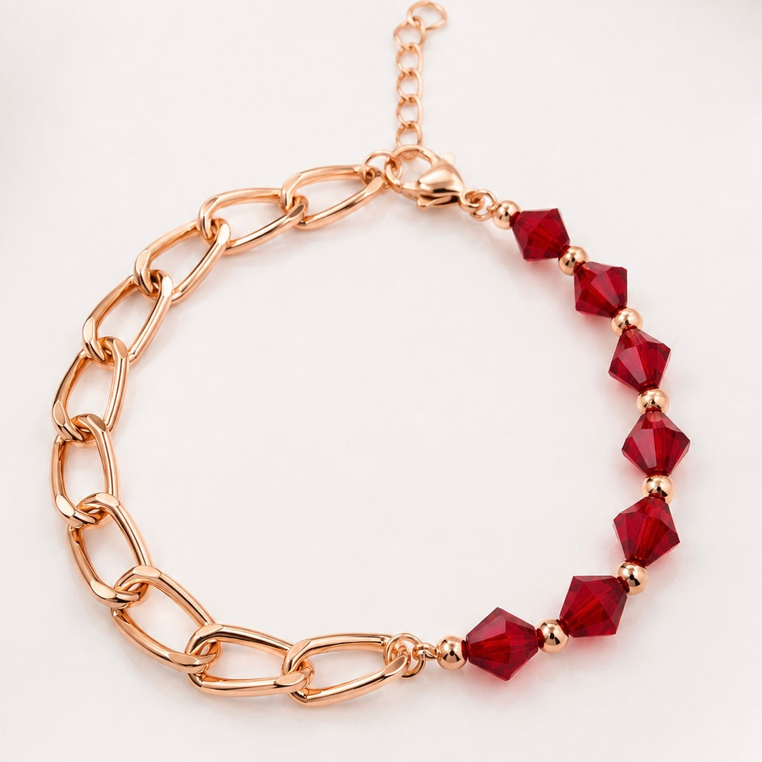 Pulsera Cristal Rubí – protección