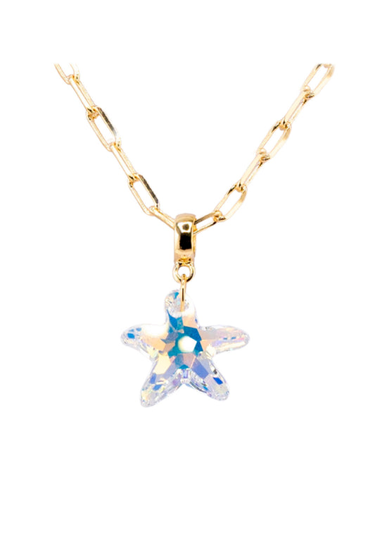 Collar Chiara Star Baño Oro Aurora Boreal