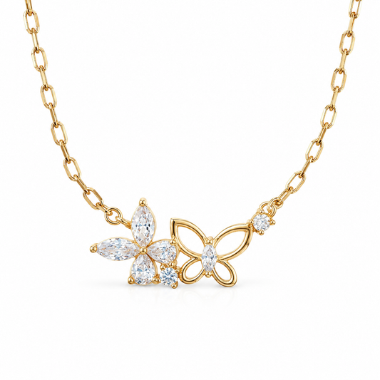 Collar mariposa luz