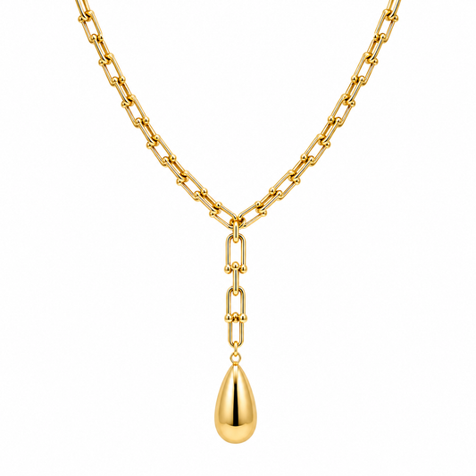 Collar Gota Elegante – Oro Laminado 14K