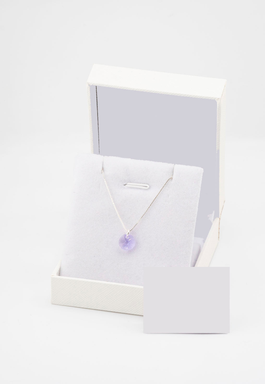 Collar Punto de Luz Plata Violet