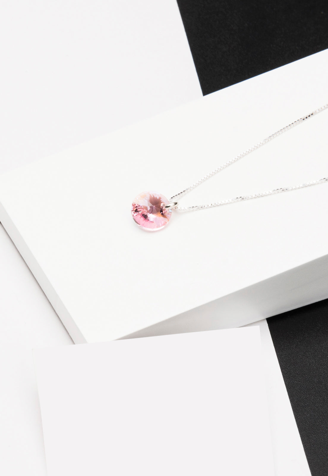 Collar Punto de Luz Plata Italiana 925 y Cristal Genuino LR