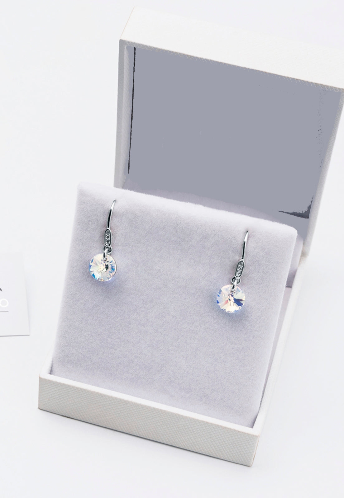 Aros Punto de Luz Circón Plata 925 - AB