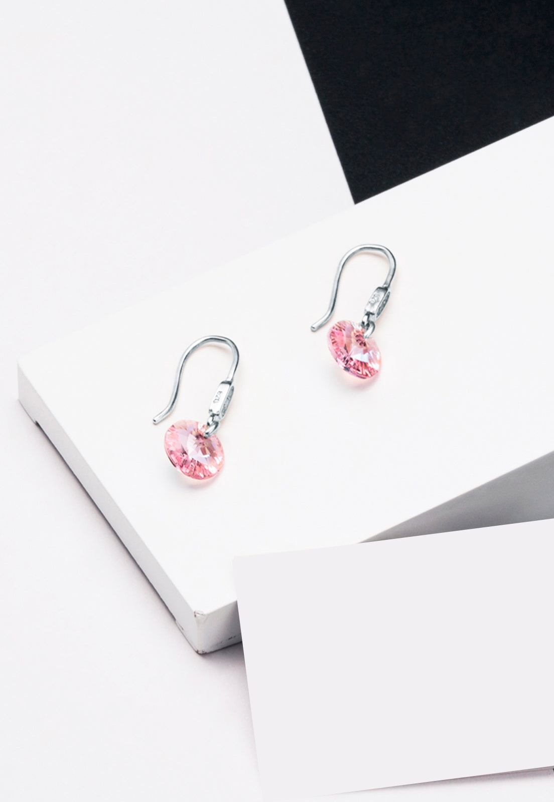 Aros Punto de Luz Circón Plata Italiana 925 y Cristal Genuino LR