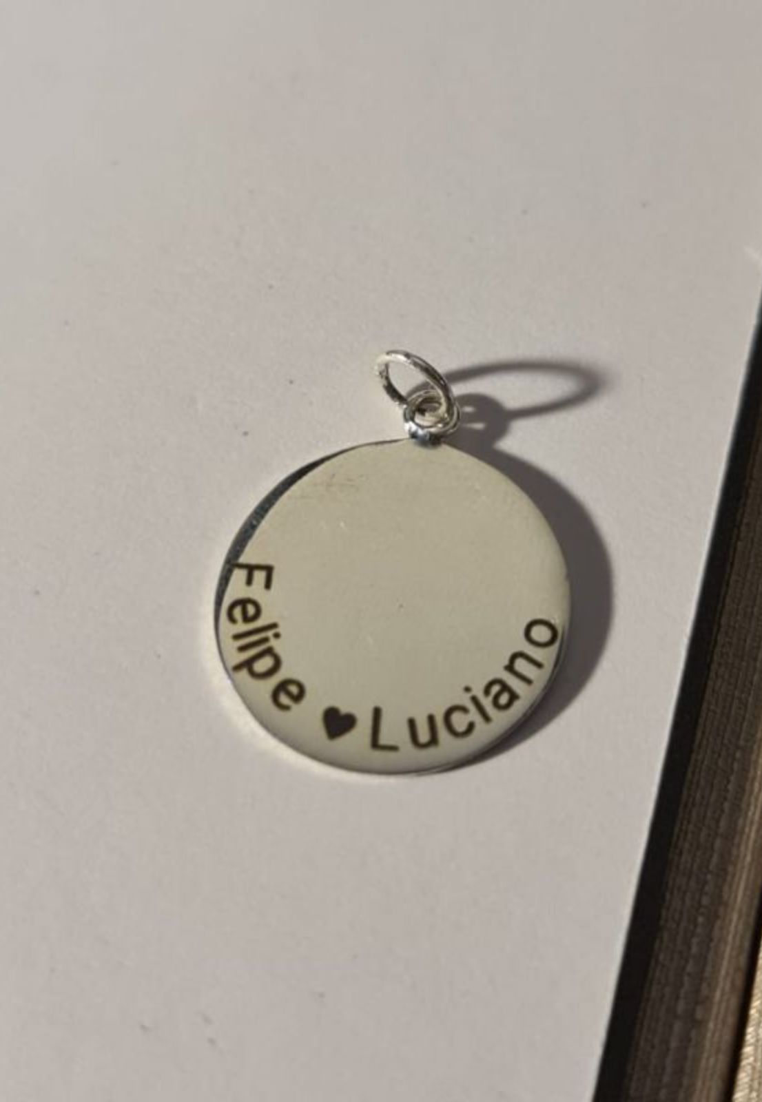 Medalla de plata 18mm. Circulo