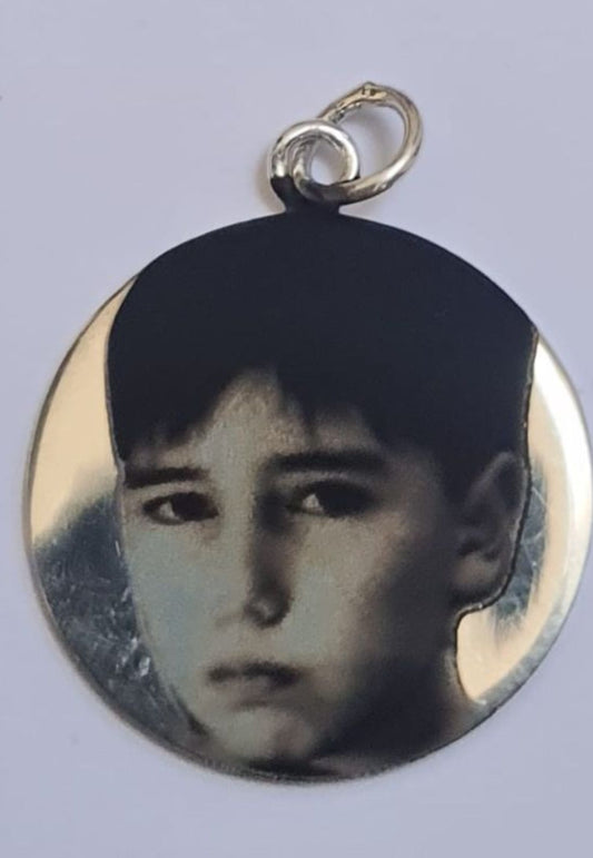 Medalla de plata 20mm. Circulo