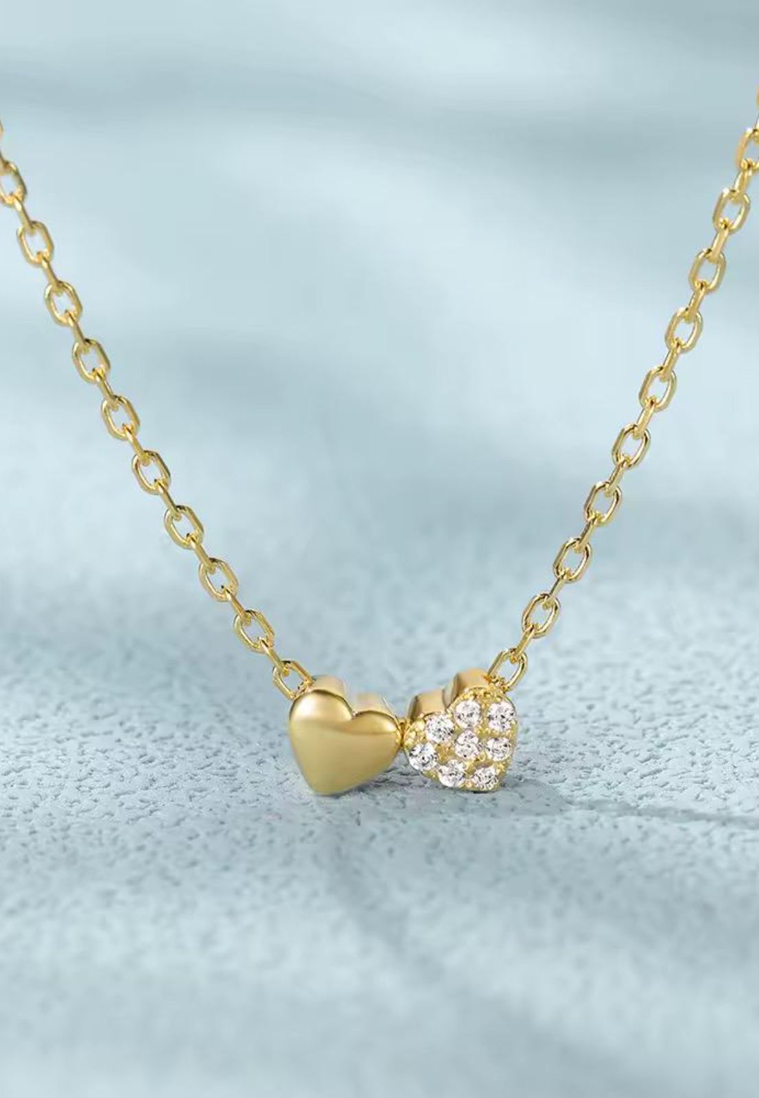 Doble corazón punto