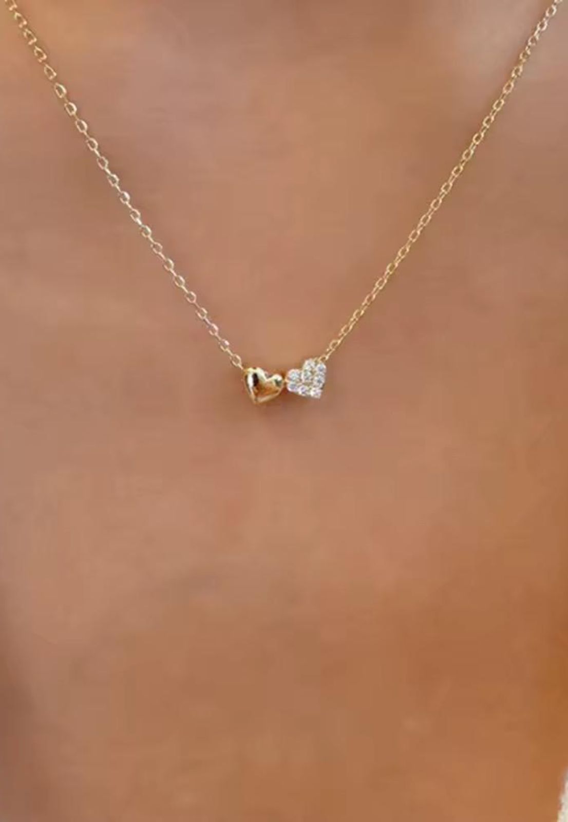 Doble corazón punto